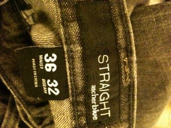 Anchor Blue MENS jeans size 36x32 3