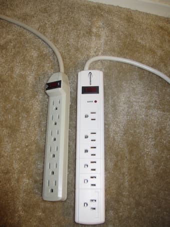 Two 6-outlet Surge Proction Strips 1