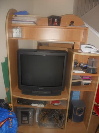 King Mattress and Entertainment Center 2