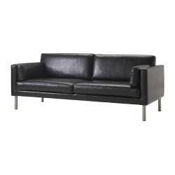 Modern brown leather couch: $150 1
