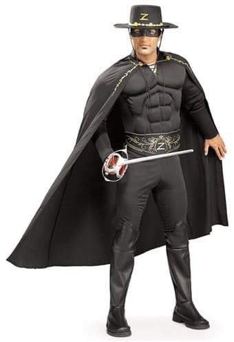 HALLOWEEN COSTUME: ZORRO MEN'S STANDARD SIZE - PICK UP SAT 30 OCT 2010 1