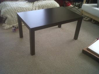 IKEA black coffee table - $30 1