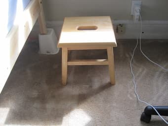 Full Sized Bed, Step Stool, Iron, Toaster Oven, Box of Dishes etc. 2
