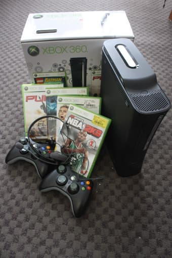 XBOX360 with 2 controllers and games for 200!!!!!!!!!!!!! 1