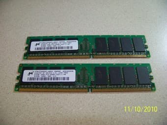 DDR2 400 PC2-3200 1GB ( 2X512MB) Desktop  Memory 1