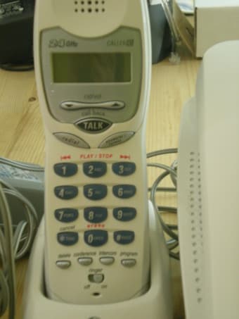 GE corded and cordless phone, white, 2.4GHz - $10 3