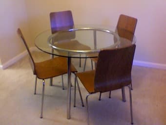 21" TV free with an Ikea dining table set for 4 2