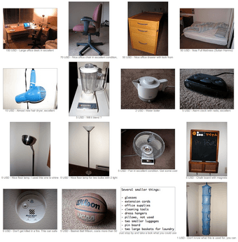 Moving sale - everything must go by this Tuesday Dec 7th 1