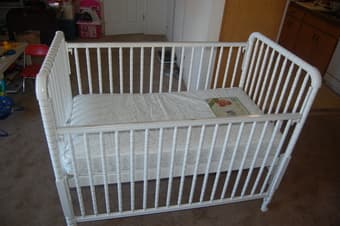 baby crib and mattress---$50 2
