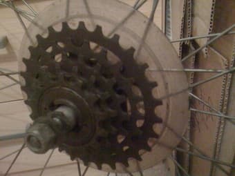 27" steel wheels + tires - $30 2