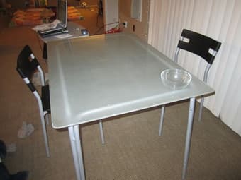 Nice light wait sofa and Computer table and dining table for sale 3