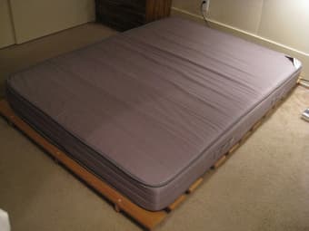 Futon + queen mattress 1