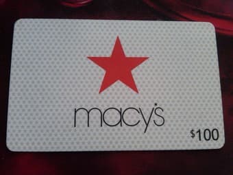 Macy's Gift Card on Sale! $100 credit for $90. 1