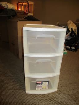 2 Plastic drawers only for $3 each 1