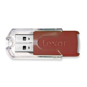 Lexar JumpDrive FireFly 16 GB USB 2.0 FlashDrive LJDFF16GASBNA (Red) 2