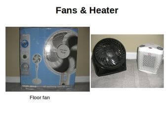Black Compact Fan for Summer & Winter: $12 OBO 1