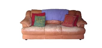Tan Leather Couch 1