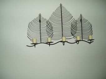 Wall-hanging candle holder decoration - $4 1