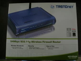 Used TRNEDNET 54M 802.11 b/g wireless router---$15 1