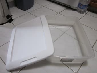 White Sterilite 28Qt container for sale - $4 2