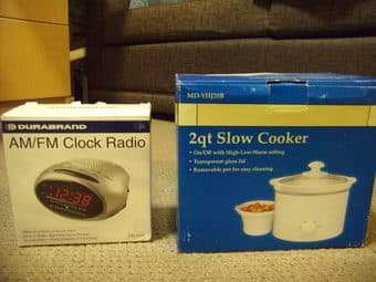 Radio Alarm Clock + Slow Cooker - $5/each, $10 both 1