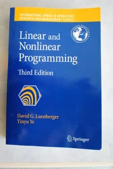 Linear and Non-linear programming textbook-$50 1