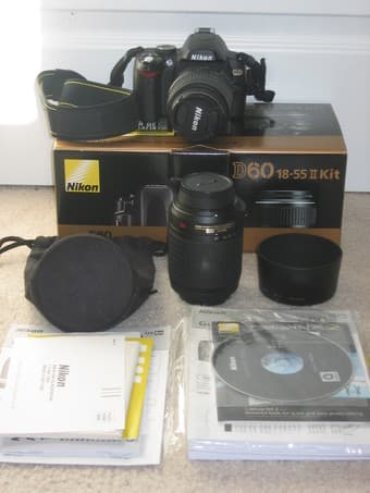 Nikon D60 w/ 18-55 & 55-200 VR Lens - $650 1
