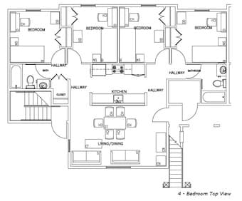 Rains Quad Summer Sublet. 1 or 2 rooms available. $900/month/room 1