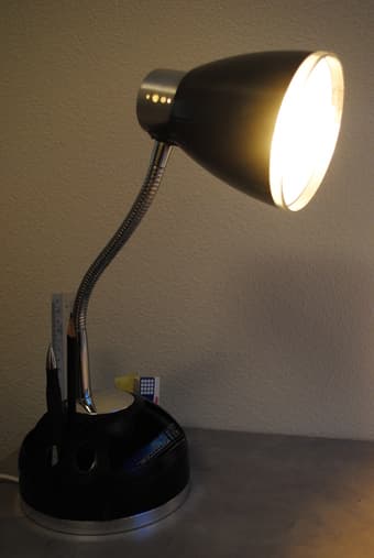 Table lamp with stationary holder - $10 2