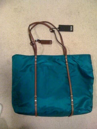 nice teal Tumi bag 1