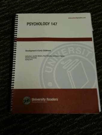 Psych 147: Course Reader - $30 1