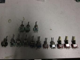 Toggle switches, lot of 14 switches.  $10 1