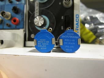 Potentiometers: Bourns multiturn pots, $10 2
