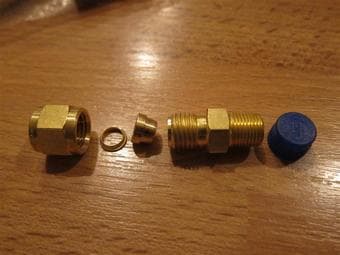 Swagelok pneumatic connectors, qty.20, $20 3