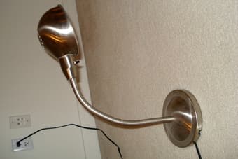 Silver Metallic Desk Lamp $12 1