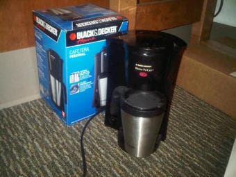 coffee maker, desklamp, laptop bag/sleeve, printer 2