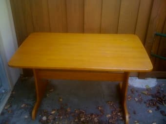Wooden table $40 OBO 1