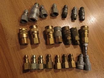 Pneumatic Fittings in a carry case, $28 2