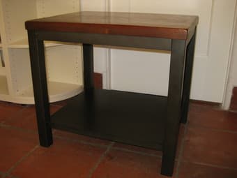 Beautiful Wood & Iron Bedside Table for Sale $60 OBO 1