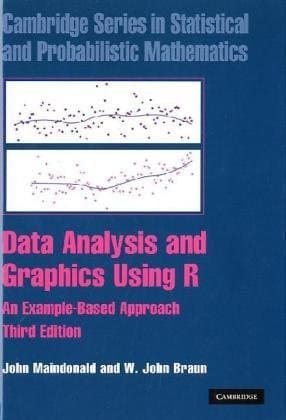 Data Analysis and Graphics Using R, John Maindonald - $60 1