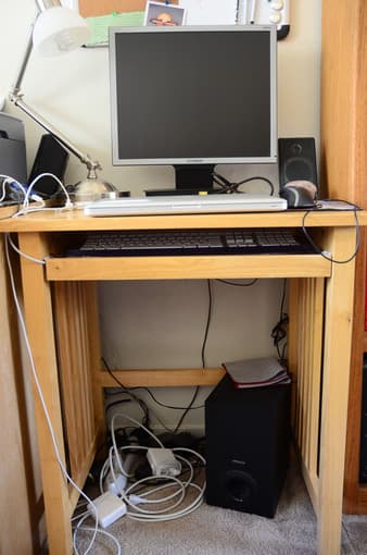 Computer desk - $40 1