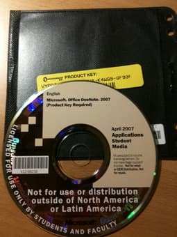 Microsoft Office OneNote 2007 for PC - $40 1