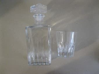 Scotch Decanter and Drinking Glass - $10 1