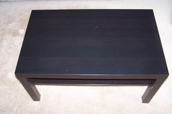 Ikea "LACK" coffee table, black-brown ($20) 2