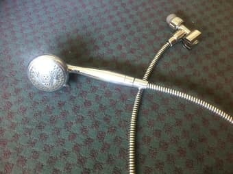 $7 Earth-Friendly Shower Head with Hose, used for only 5 months $7 2
