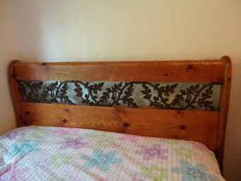 Queen Bed Wooden Frame  $60 1