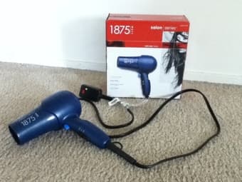 Hairdryer and queen duvet with cover 1