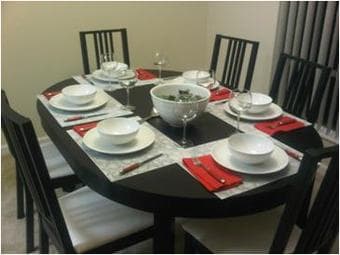 Dinning table and chairs - $375 1