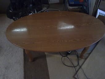 Solid Oak Wood Coffee Table $25 OBO 1
