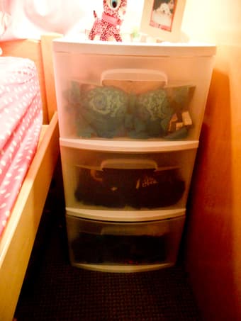 Light weight White Plastic Drawer/Three-Storage Unit 1